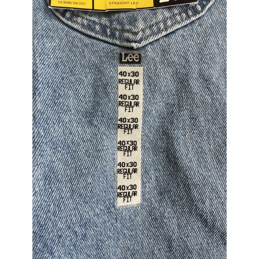 Vintage Lee Jeans Sears Mens Regular Fit Eurobleach Blue Size 40 x 30 New (NWT) - Picture 14 of 16